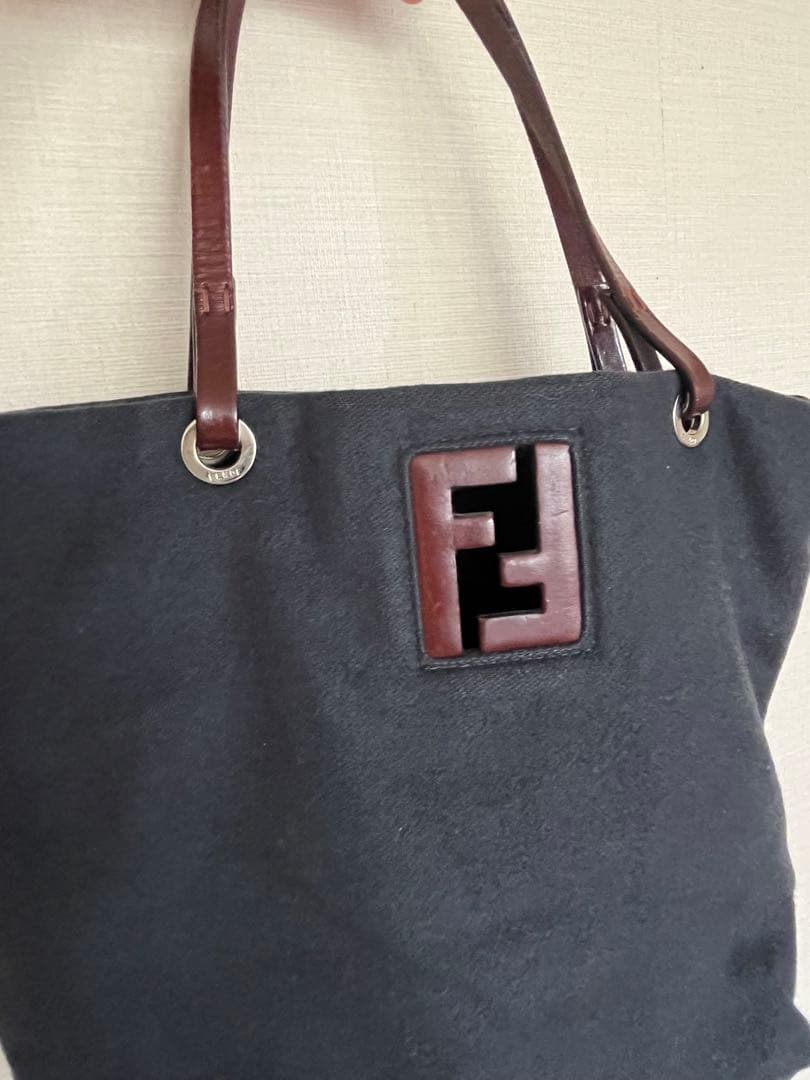 FENDI カシミアトートバッグ