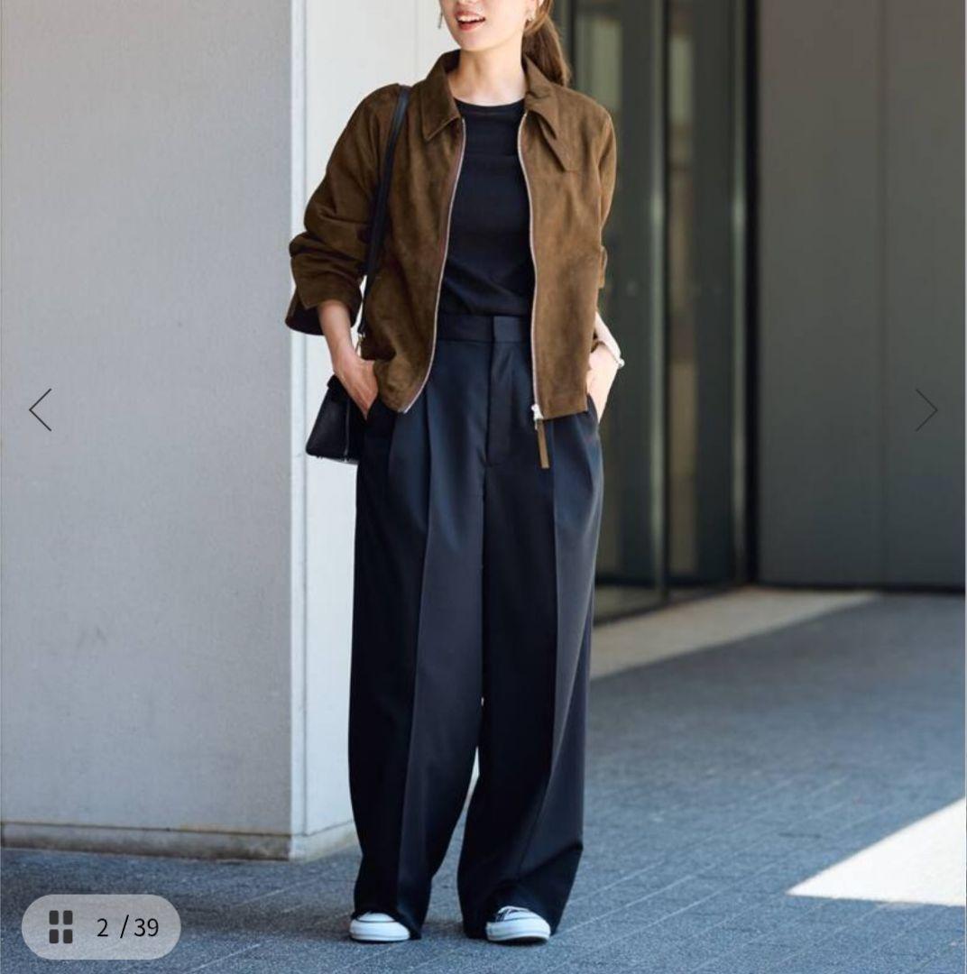 フレームワーク☆FRAMEWORK☆フェイクスエードブルゾン