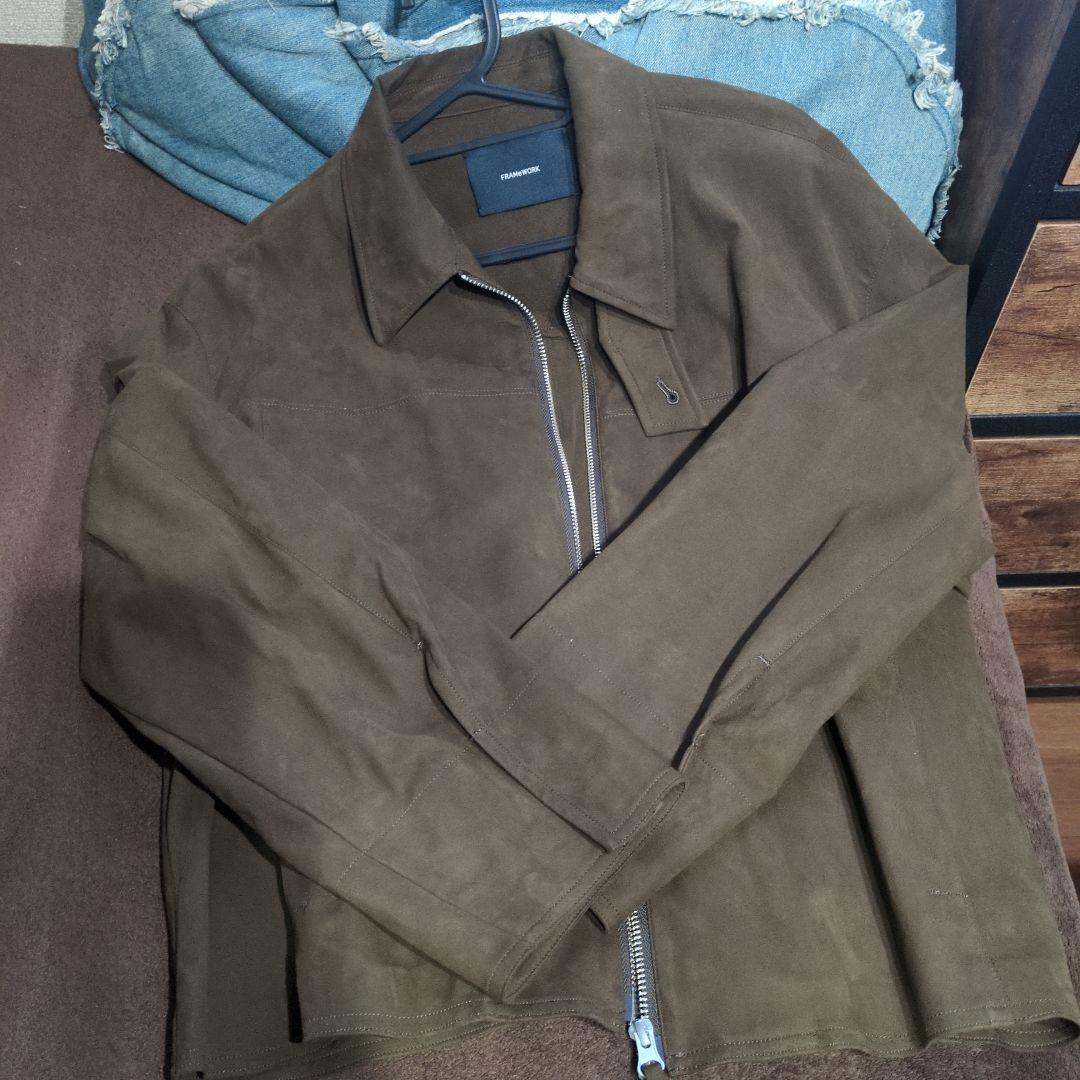 フレームワーク☆FRAMEWORK☆フェイクスエードブルゾン