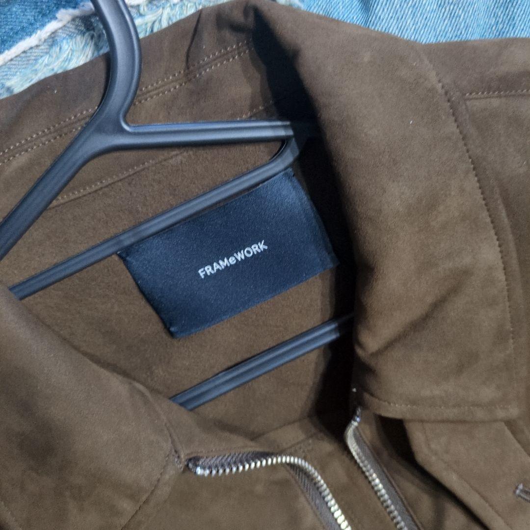 フレームワーク☆FRAMEWORK☆フェイクスエードブルゾン