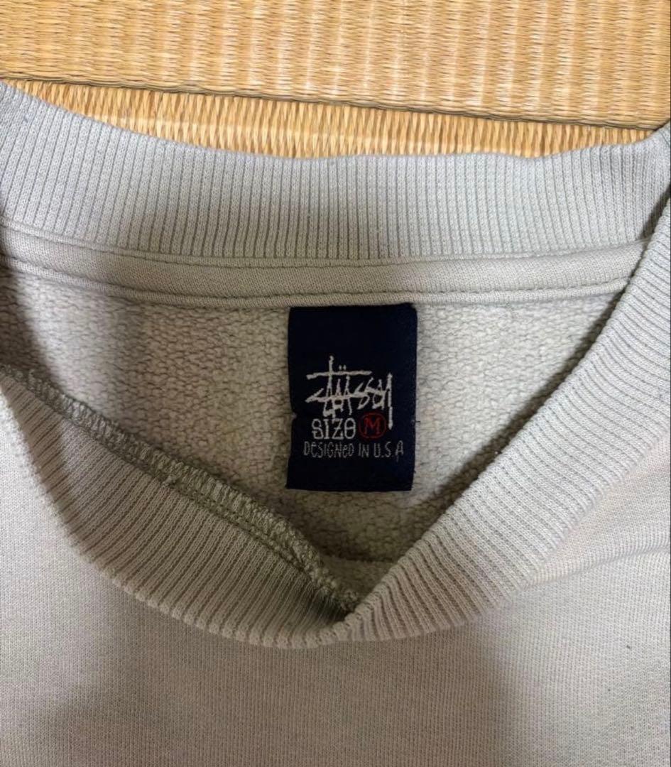 Old stussyシャドーマン　スウェット Mサイズ　USA製　紺タグ　90s