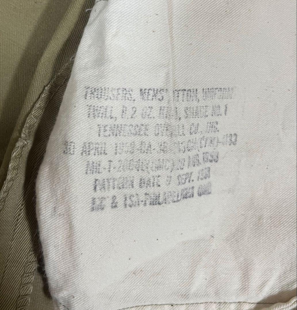 【美品】60's USARMY Chino trousers W34L31