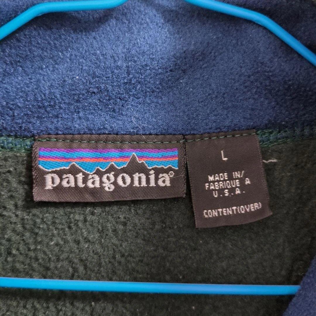 patagonia フリースベスト USA製