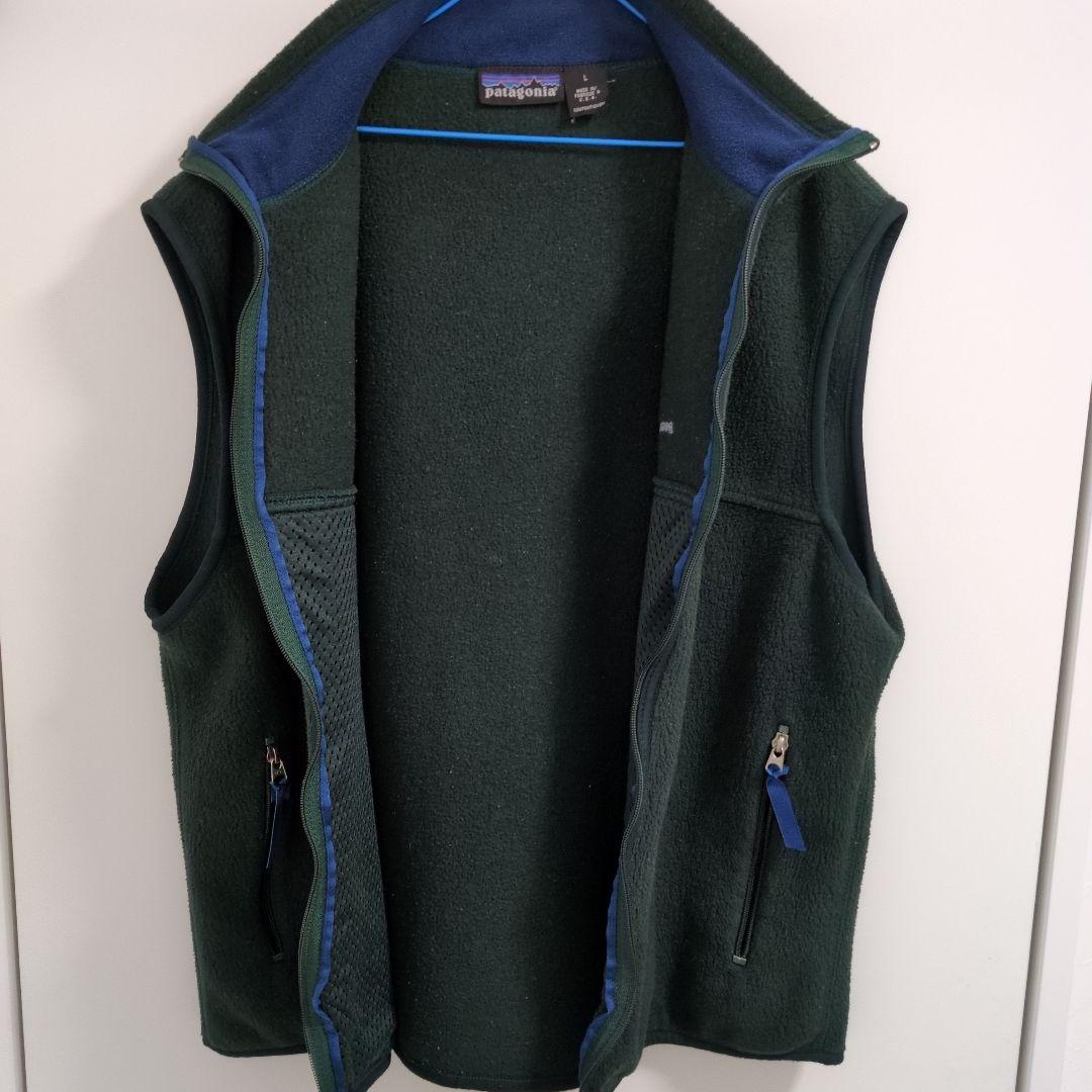 patagonia フリースベスト USA製