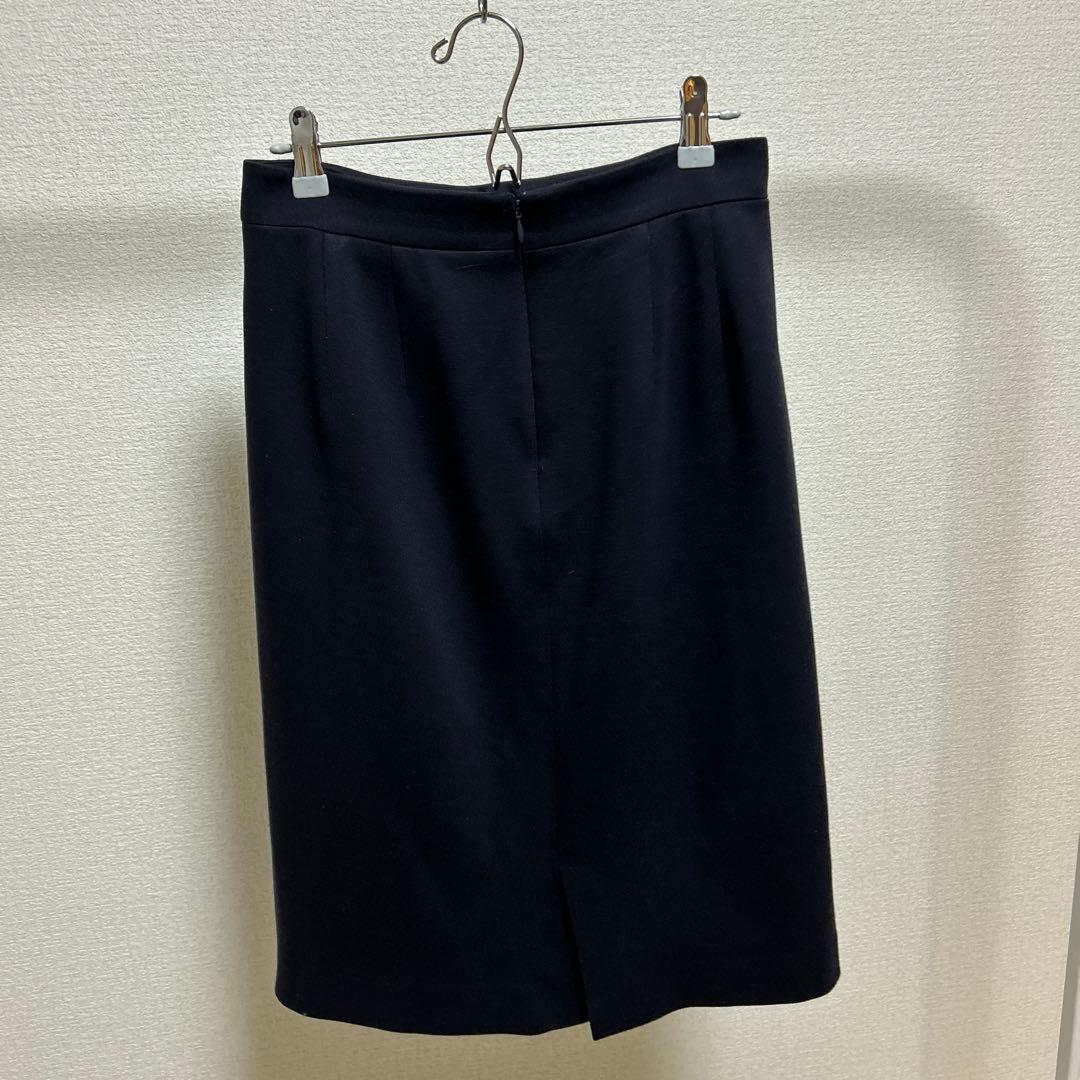 クードシャンス スーツセットアップネイビー ジャケット36 スカート38 日本製