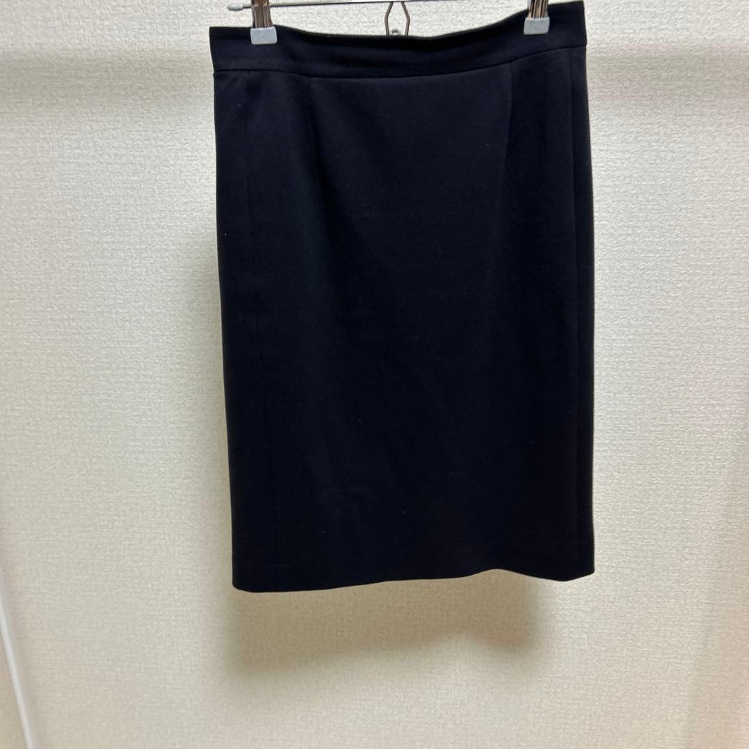 クードシャンス スーツセットアップネイビー ジャケット36 スカート38 日本製