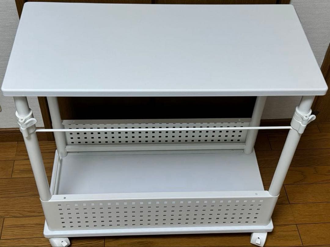 バウヒュッテ昇降式L字デスク　BHD-670H-WH