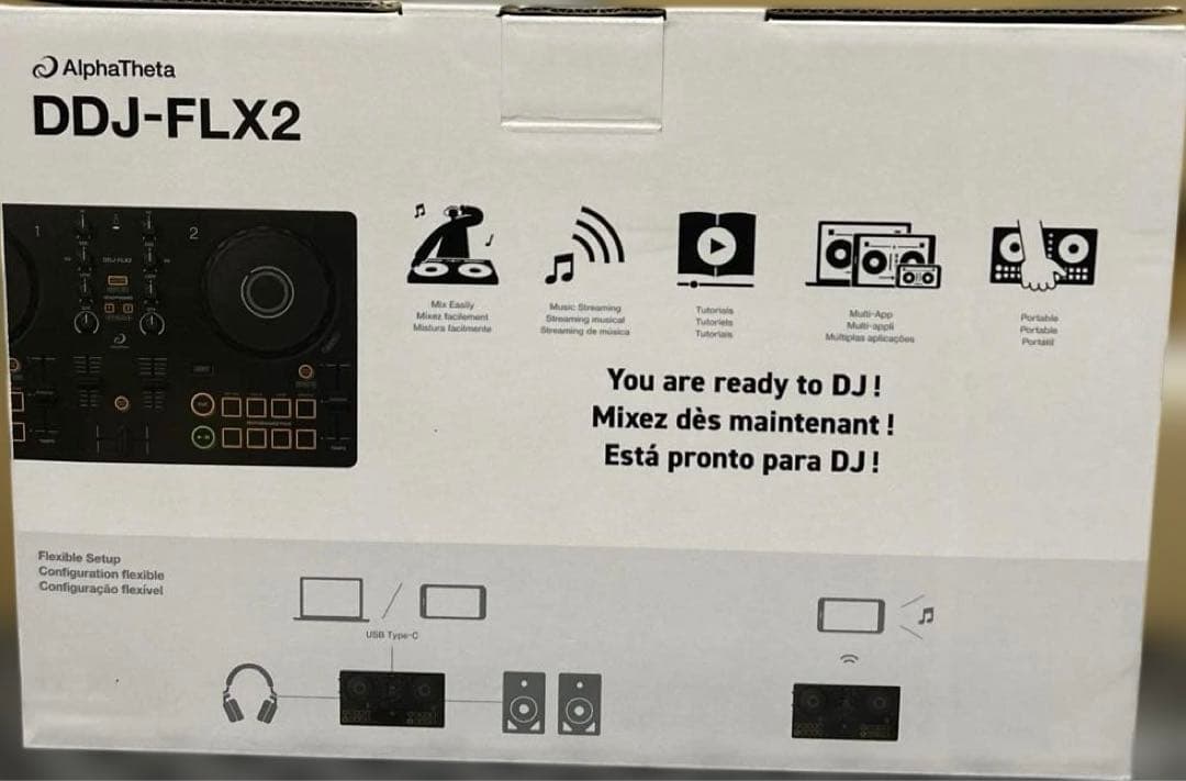 AlphaTheta コンパクト 2ch DJコントローラー DDJ-FLX2ー