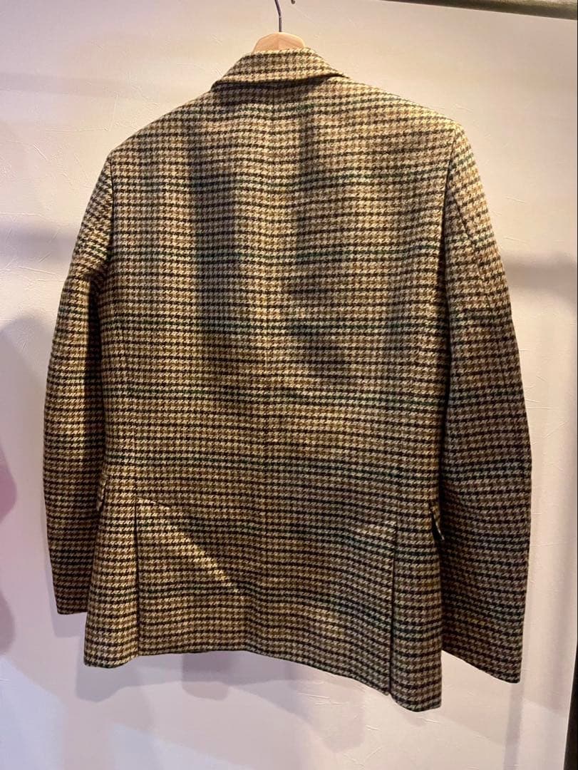 PSポールスミスMOON製ツイード　テーラード　ガンクラブチェックジャケット　L
