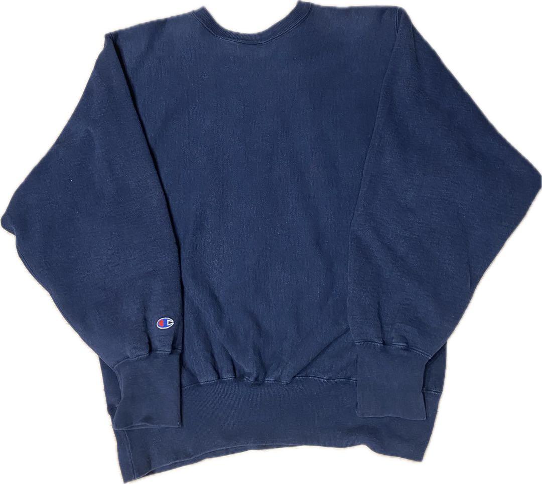 90sチャンピオンOHIO STATEリバースウィーブUSA製ネイビー紺XL