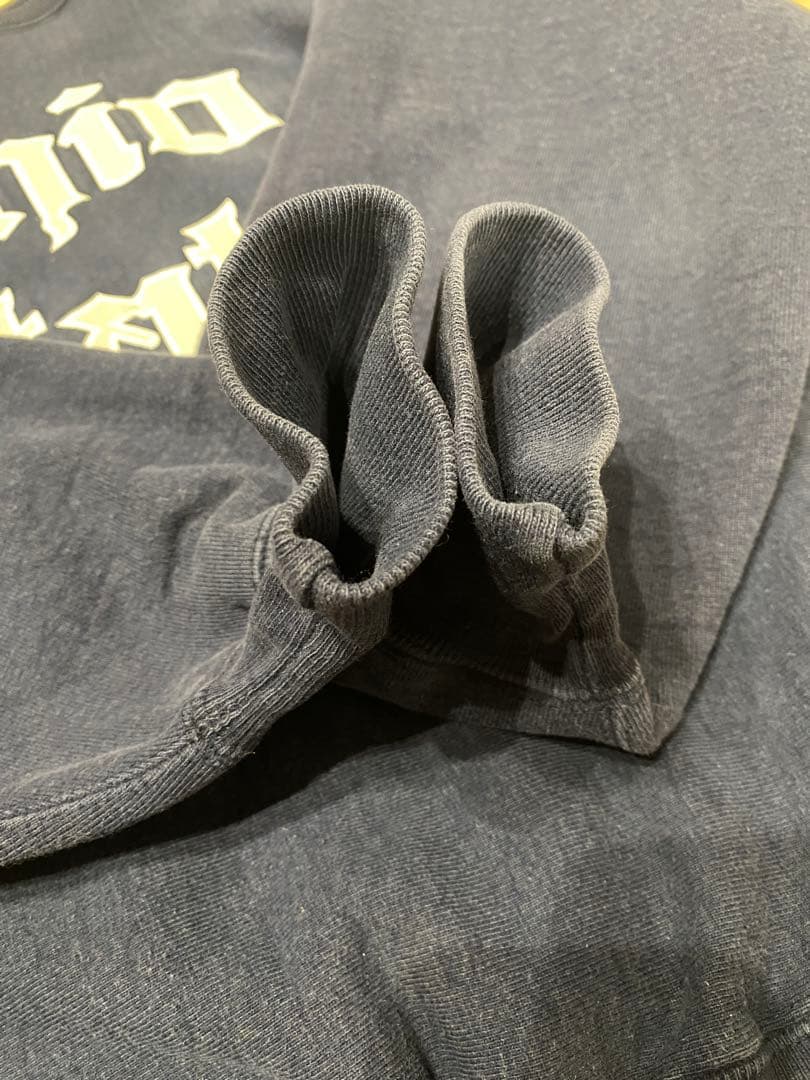 90sチャンピオンOHIO STATEリバースウィーブUSA製ネイビー紺XL