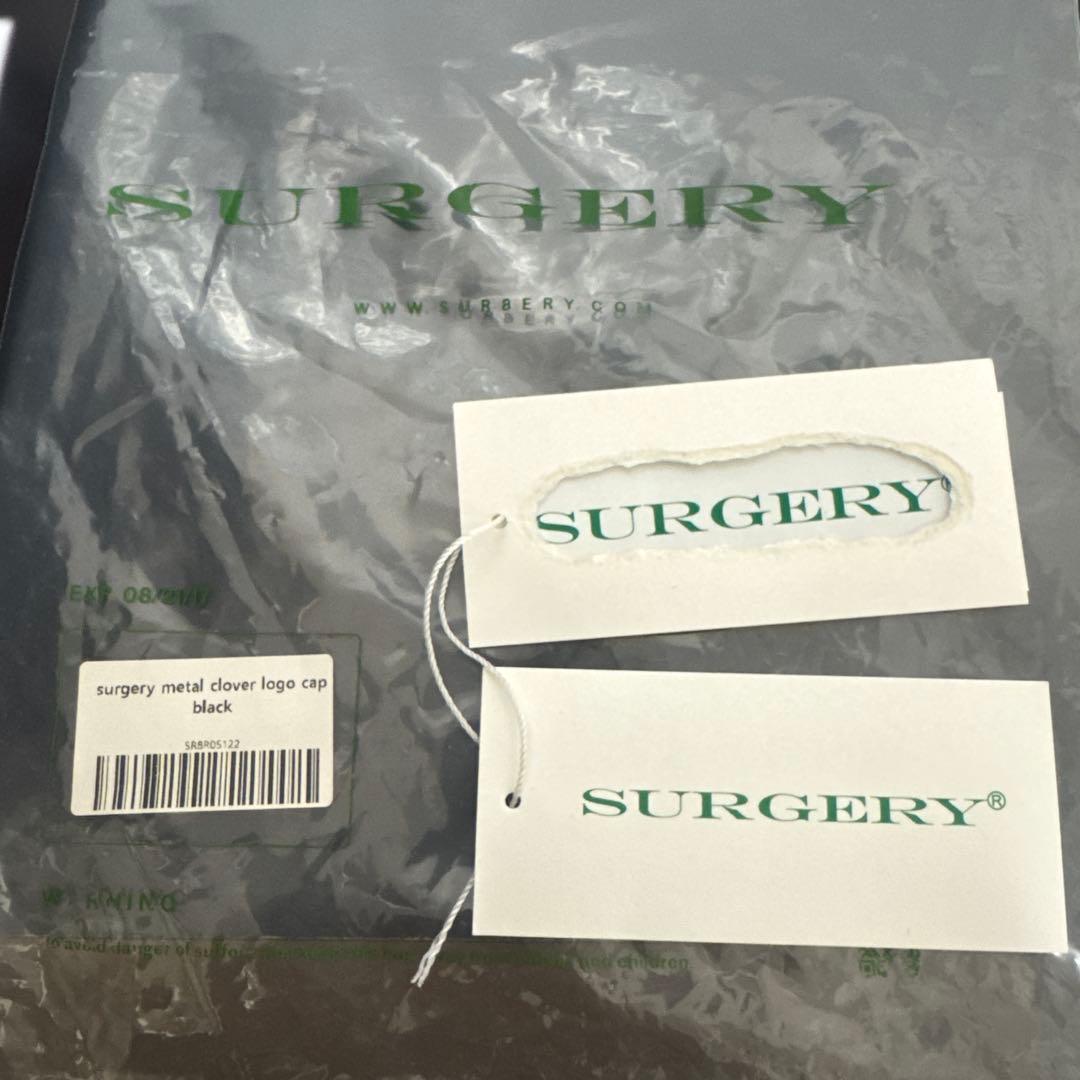 surgeryメタルクローバーロゴキャップ　[リピータークーポン　タグ　袋付き]