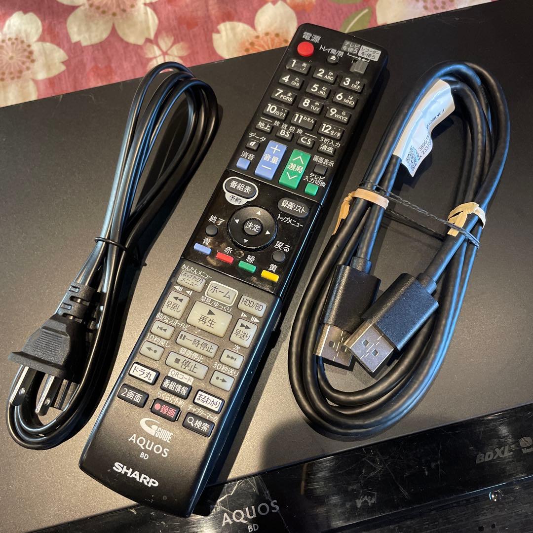 SHARP BD-W580 12倍録 500GB 純正リモ等付フル装備 完動品！