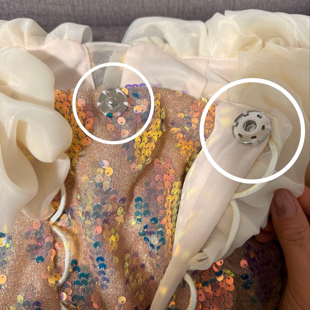 年末年始セール！！スパンコール　ゴールド　ドレス