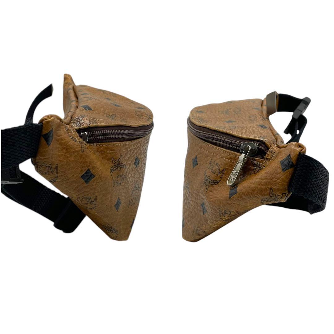 美品　MCM エムシーエム　ウエストポーチ　ボディバッグ　ブラウン
