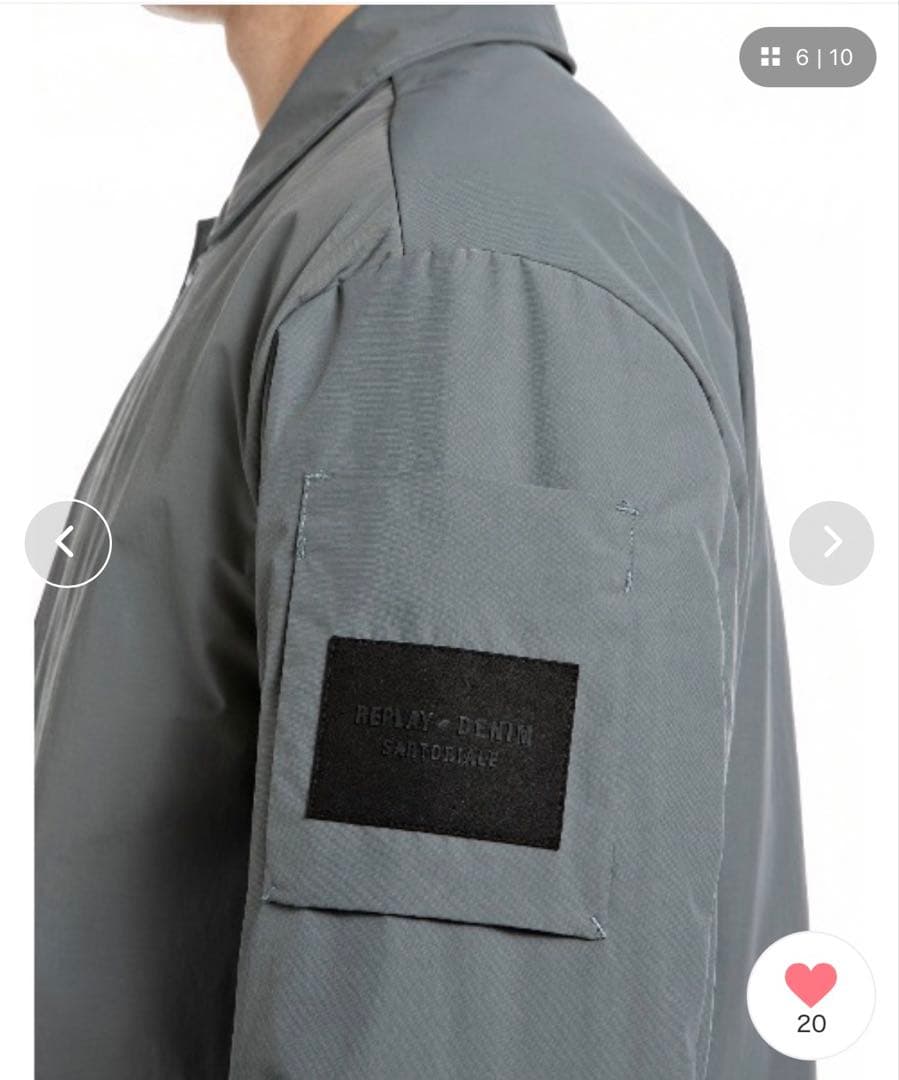 リプレイ　サルトリアーレ ラミネートコットンナイロンコート　2着セット