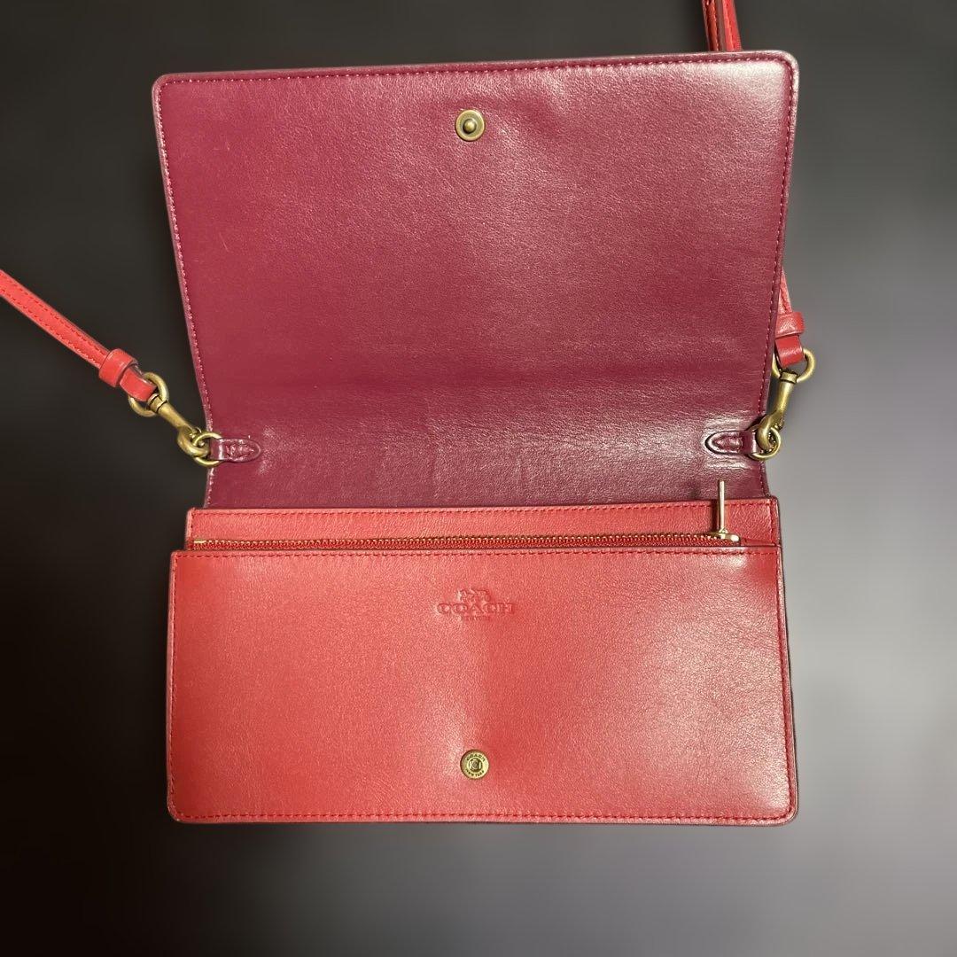 ゆずお値下げCOACH リンゴ柄 クラッチバッグ