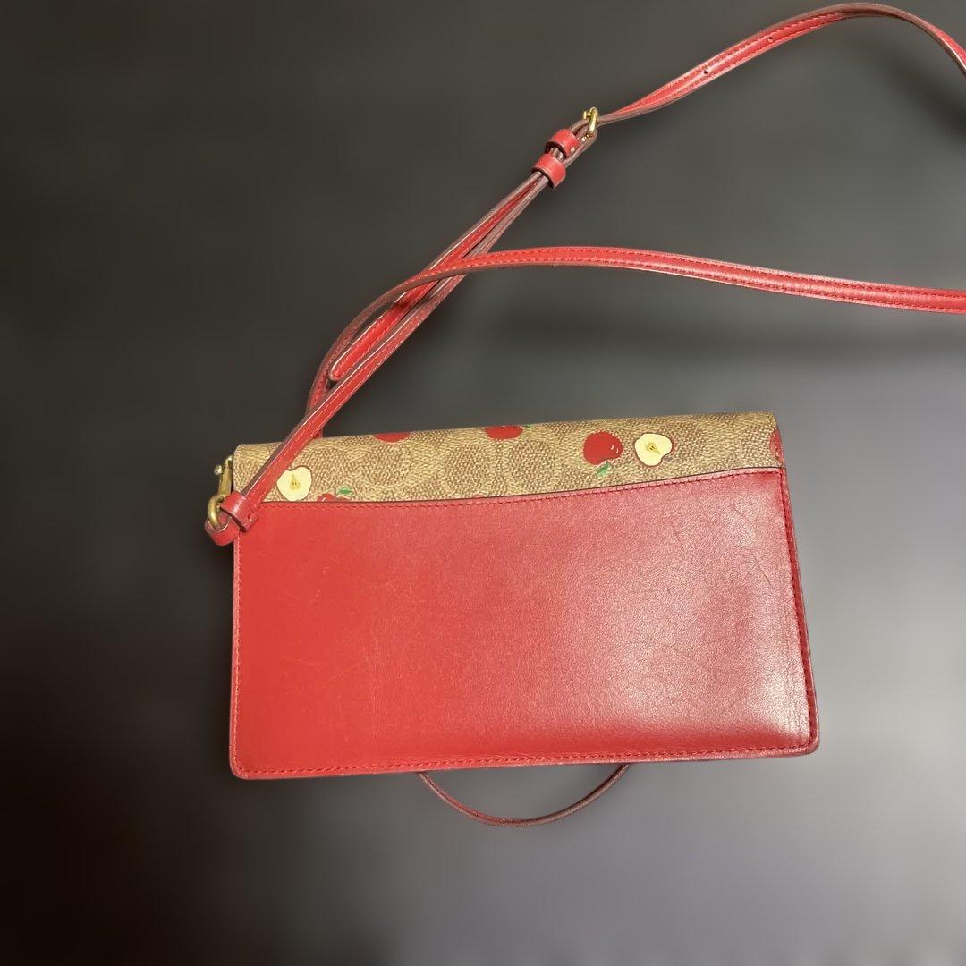 ゆずお値下げCOACH リンゴ柄 クラッチバッグ