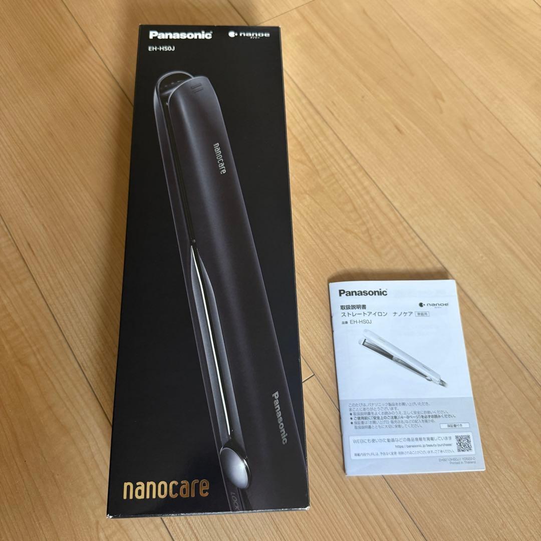Panasonic nanocare ストレートアイロン ナノケア ブラック