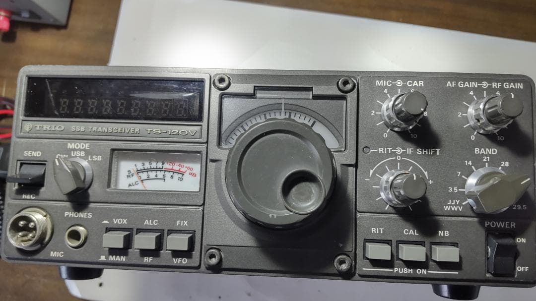 トリオTS-120V HF10W 機の修理品+マイク FT8入門に？