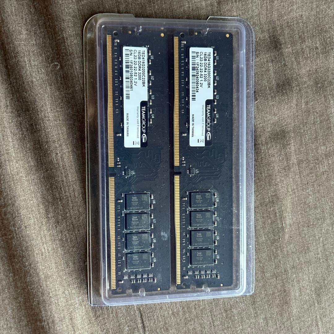 TEAM GROUP DDR4 16GB 2枚