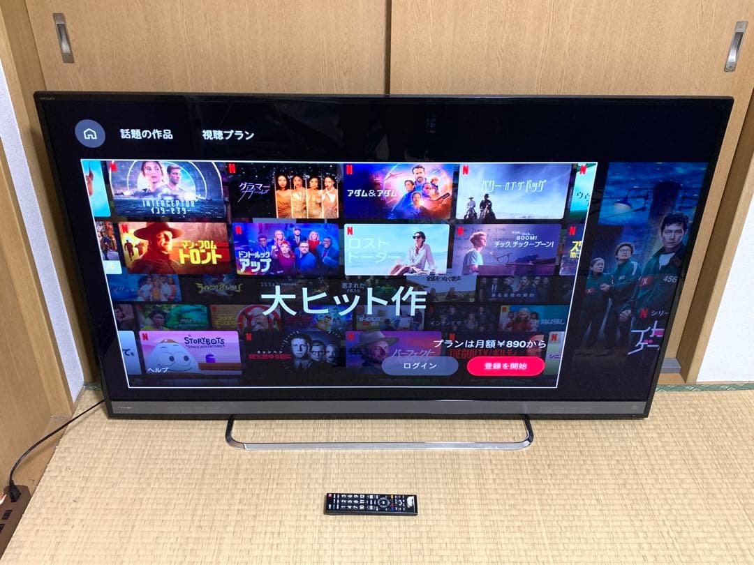 4K TOSHIBA 50型スマートテレビ 地上波/動画アプリ 2018年製
