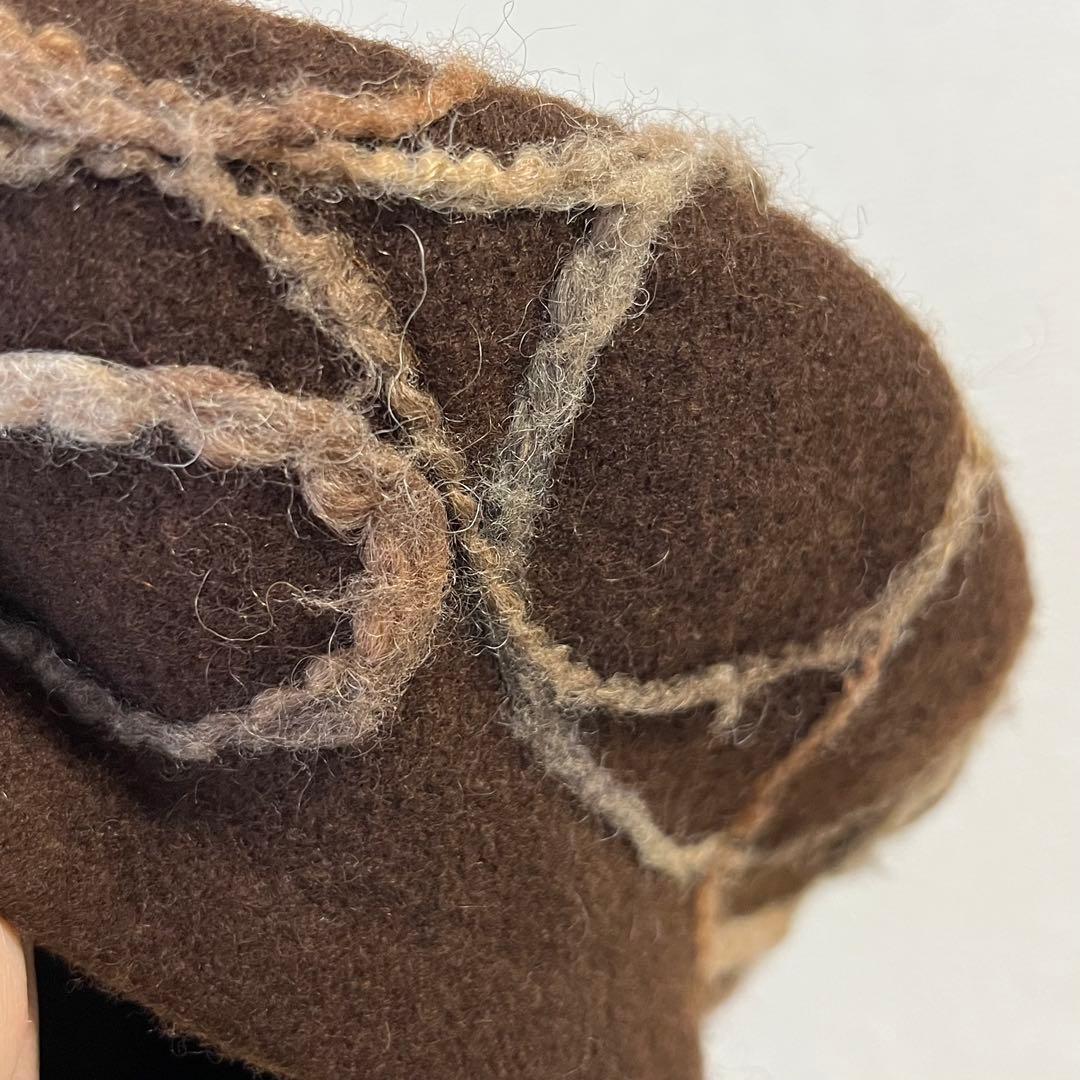 超レア✨高級 complitベレー帽 CA4LA ウール イタリア製 帽子 茶