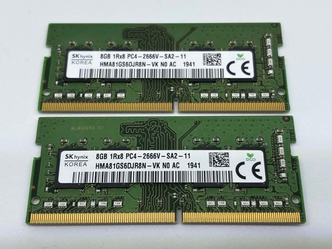 ノート用メモリ SK hynix 8GB DDR4-2666 2枚 ③