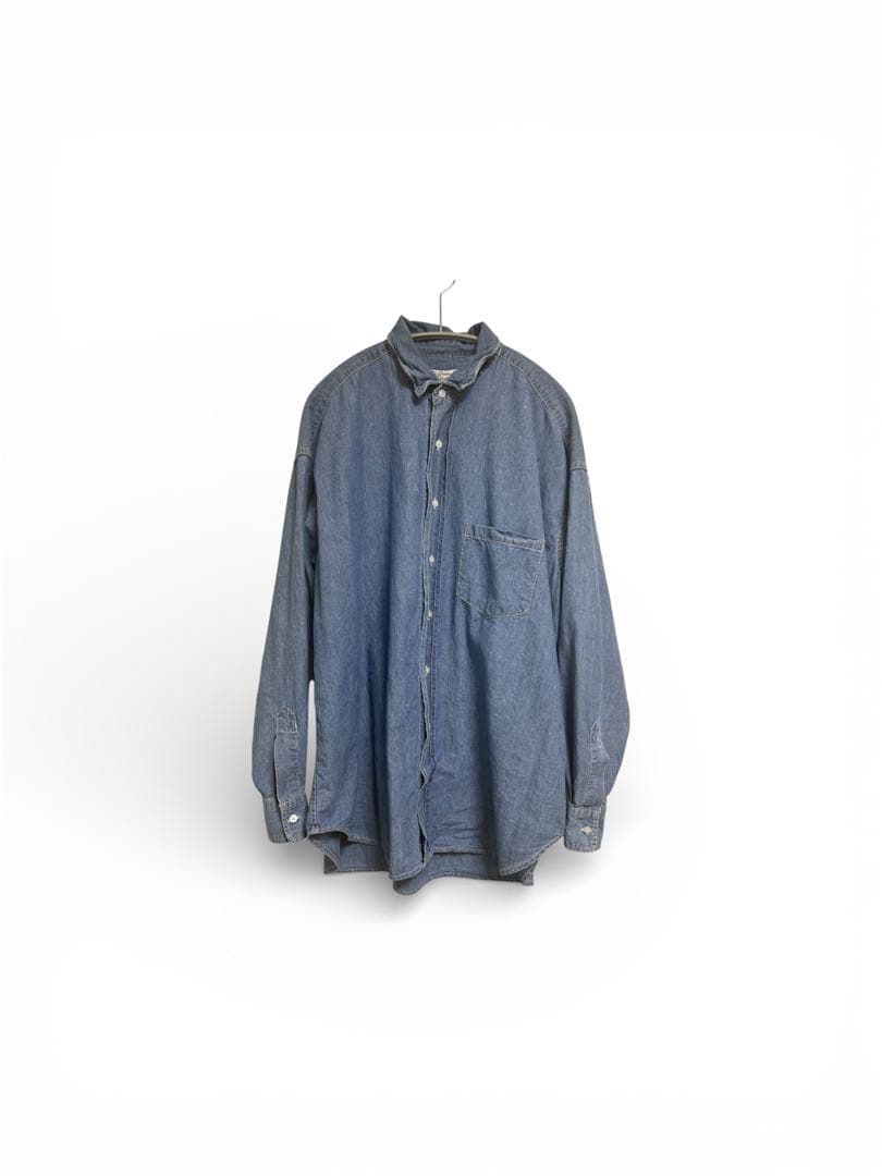 【LAppartement】レミレリーフ　リラックスシャツ　ブルー