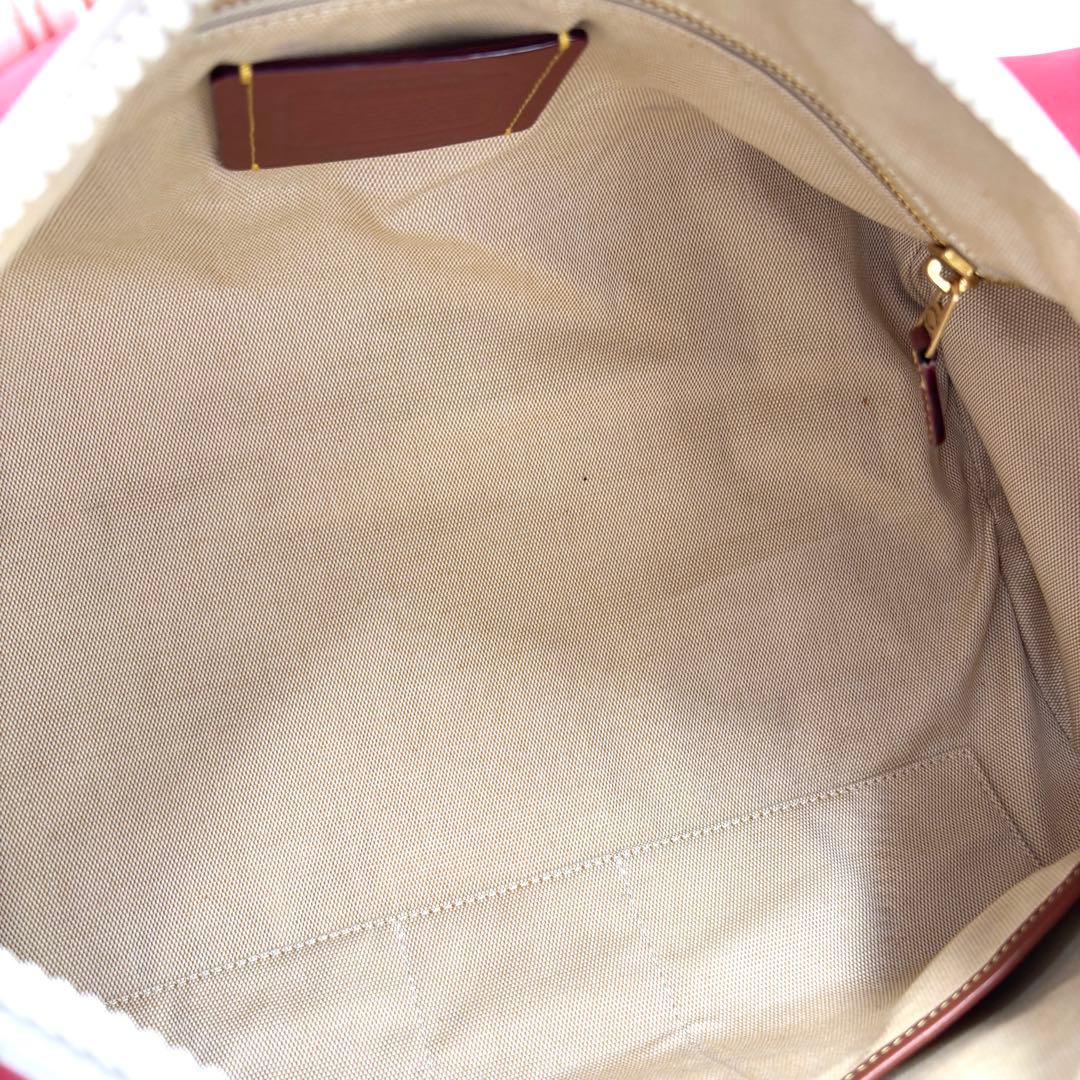 【未使用に近い】コーチ ダッフル ボストンバッグ ターンロック ロゴ レザー