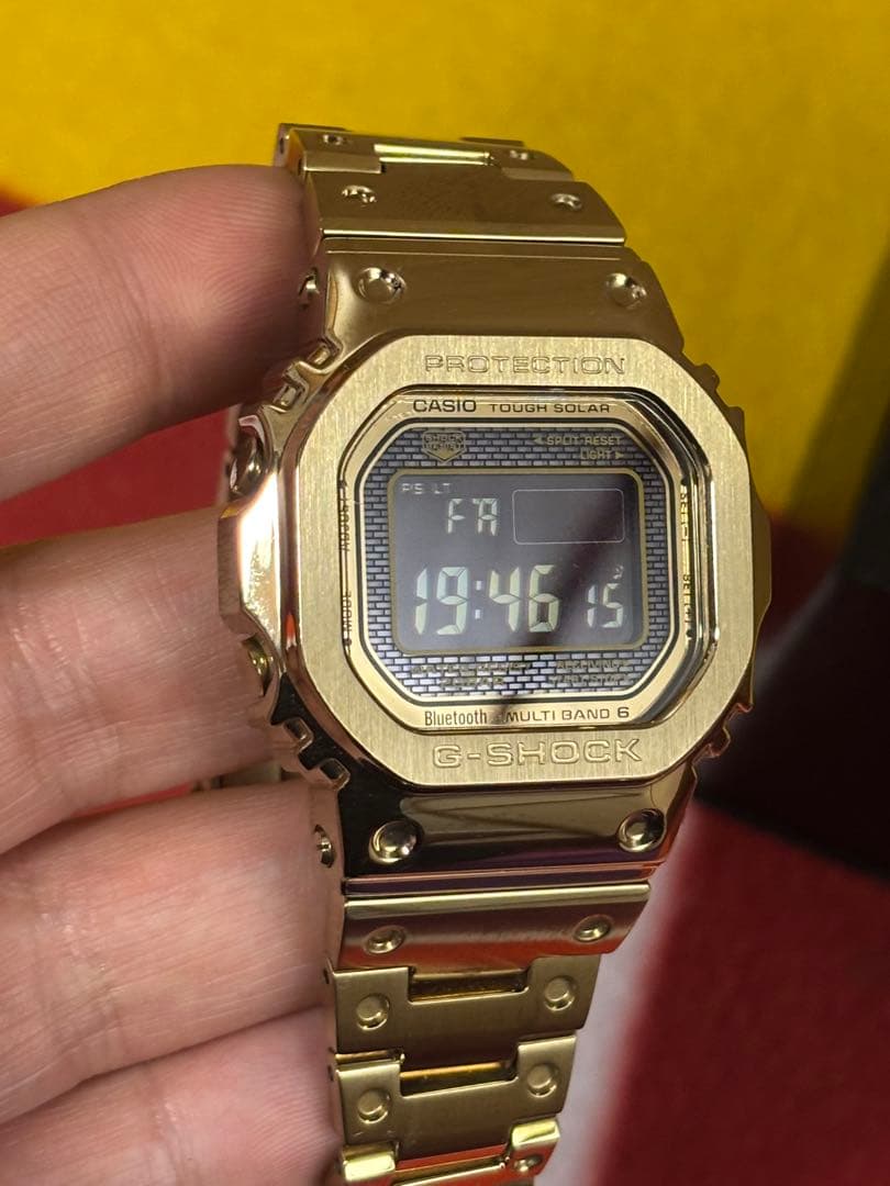 G-SHOCK GMW-B5000GD 電波ソーラー ゴールド 木村拓哉も着用