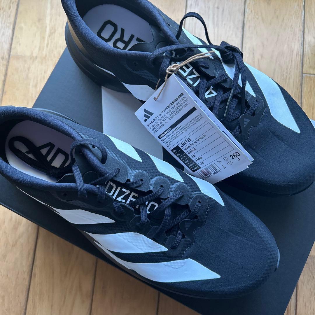 ADIZERO EVO SL WOVEN メンズ ブラック/ホワイト 26cm