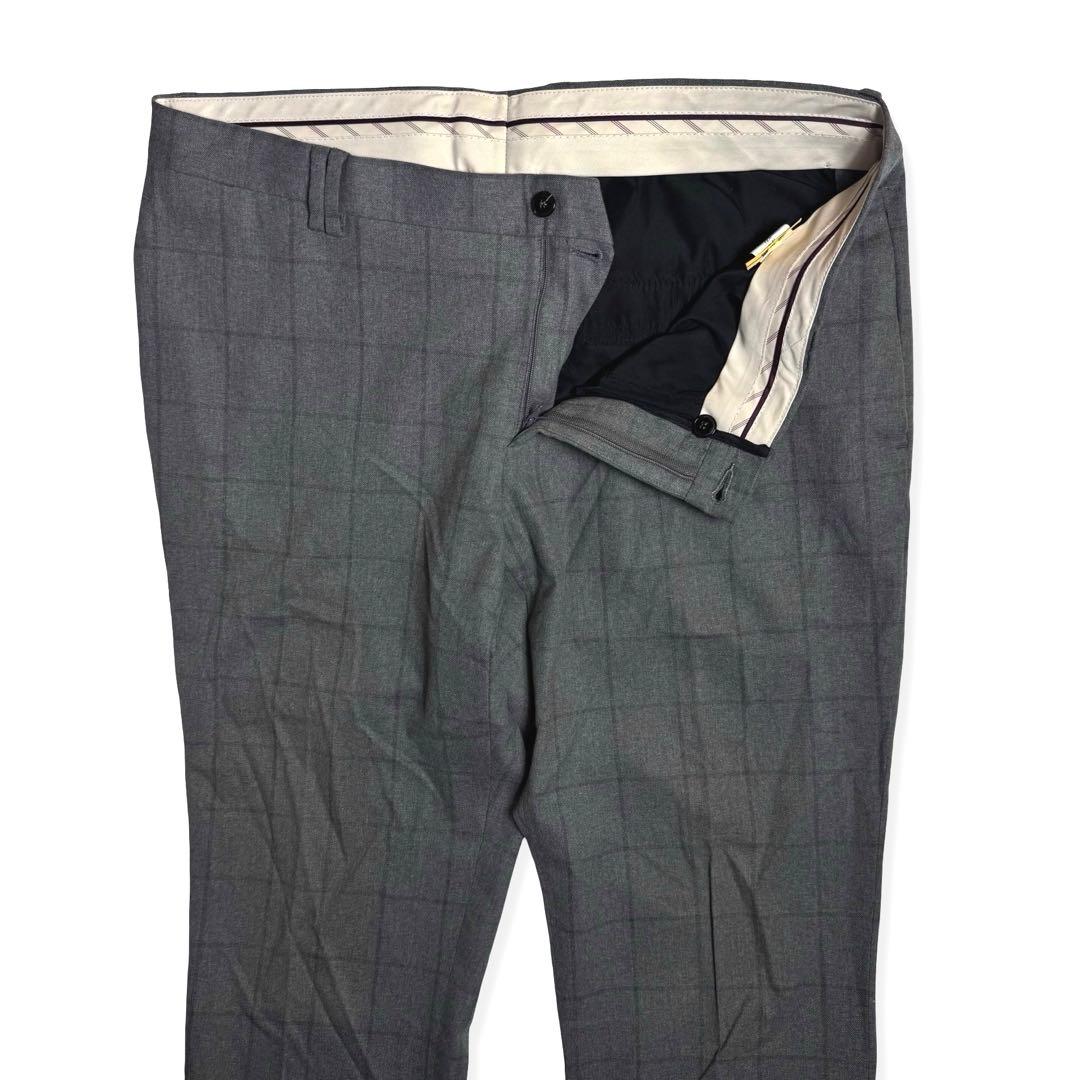 ZARA｜4wayストレッチグレーチェックシングルスーツセットアップ