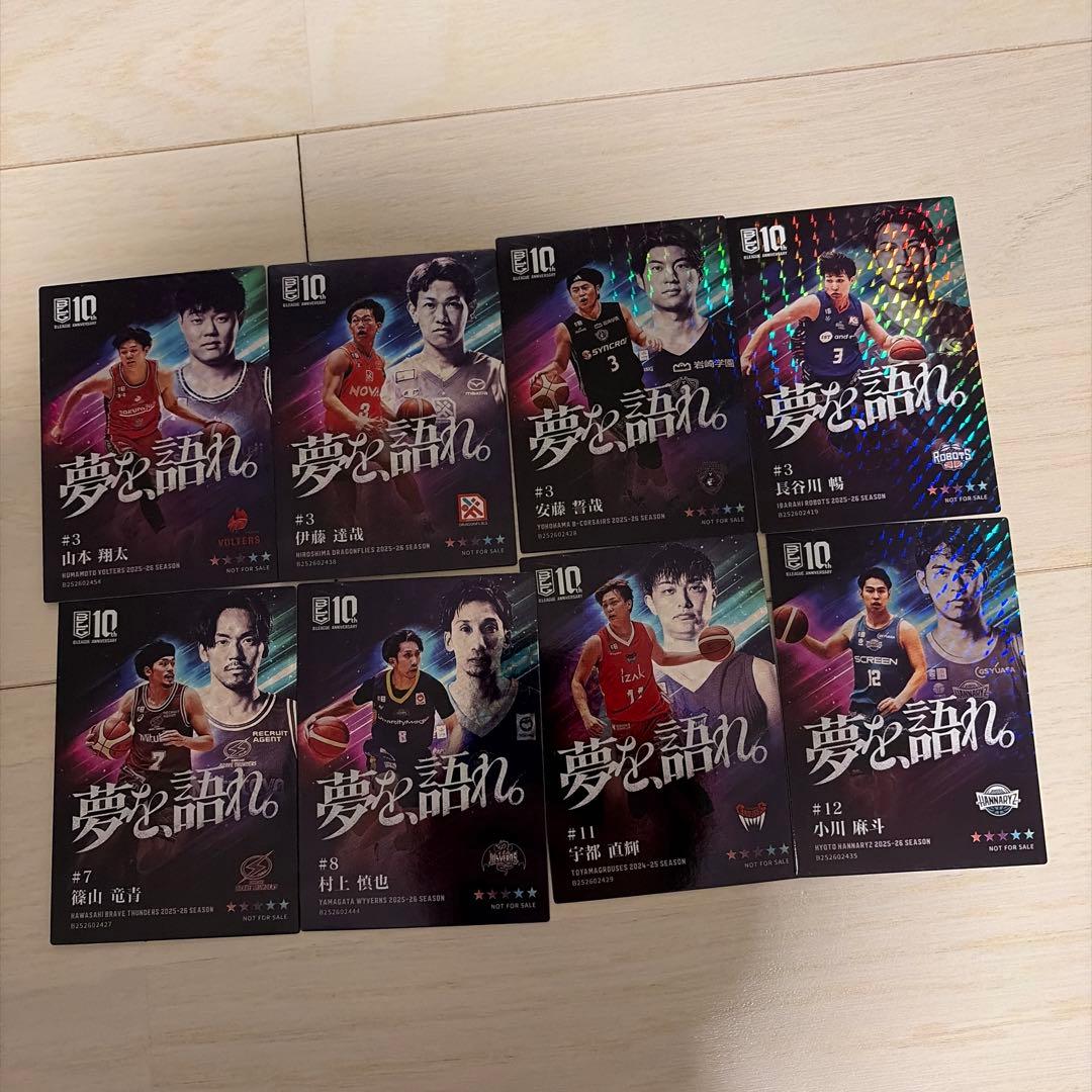 Bリーグ　特別特典　選手カード