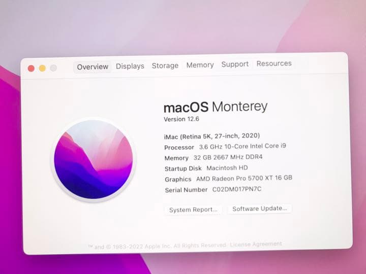 27インチiMac 2020 10コア i9 フルスペック 激安