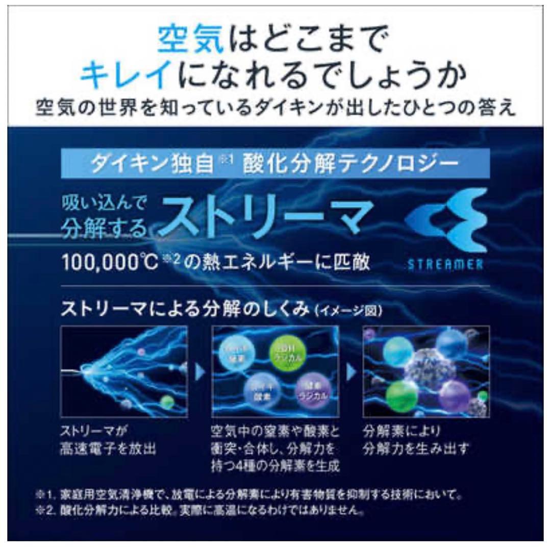 新品　ダイキン　Z型 空気清浄機　MC55ZBK