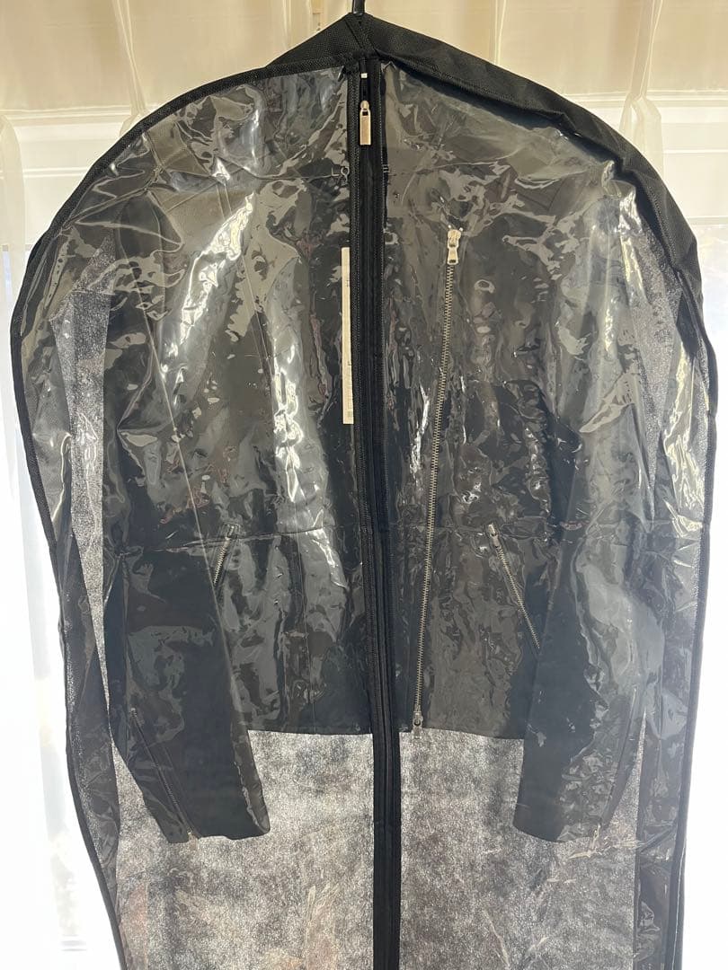 LOUNIE ブラック ラムレザーシングルライダースジャケット サイズ38（M）