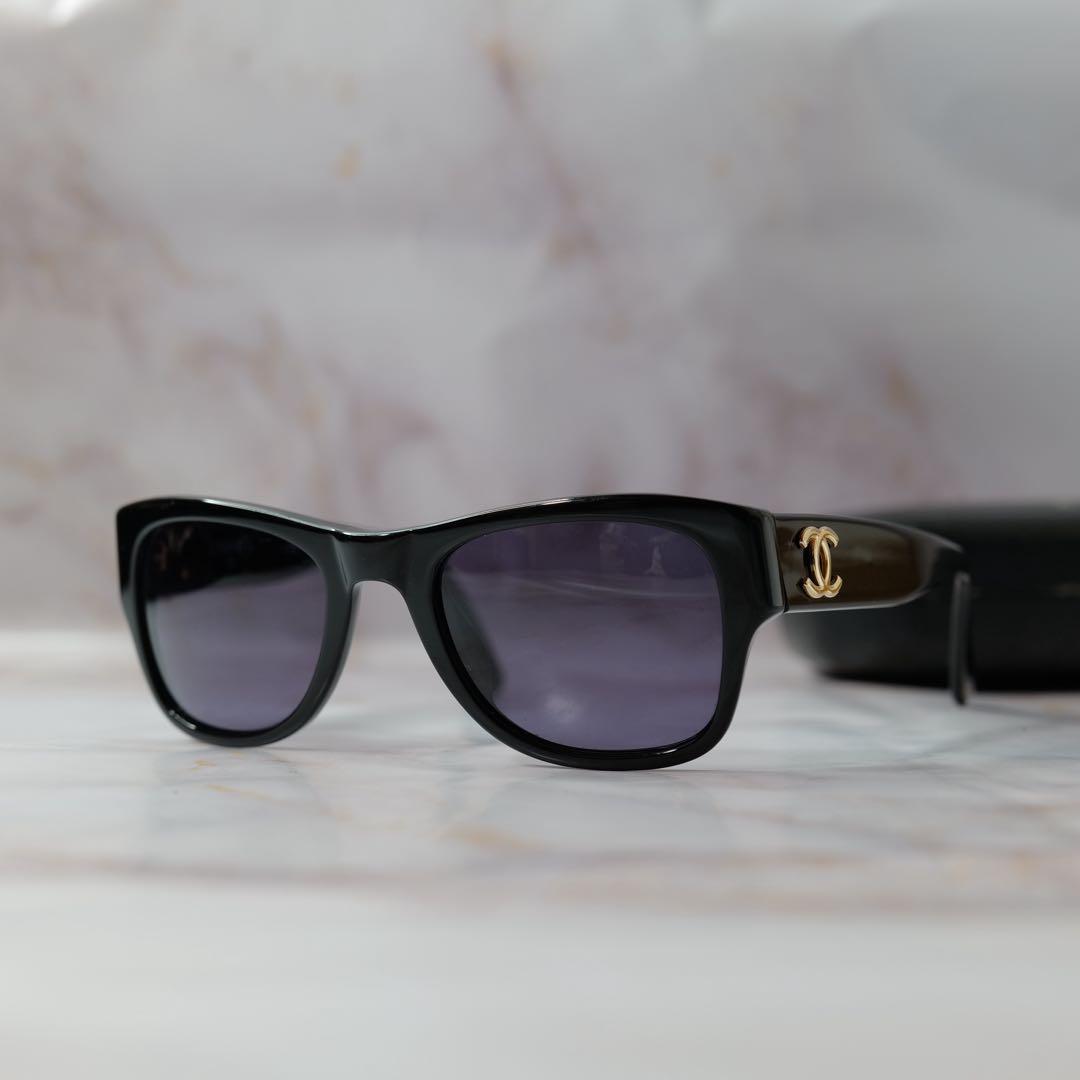 CHANEL シャネル ウェリントン ココマーク Y2K サングラス ケース付き