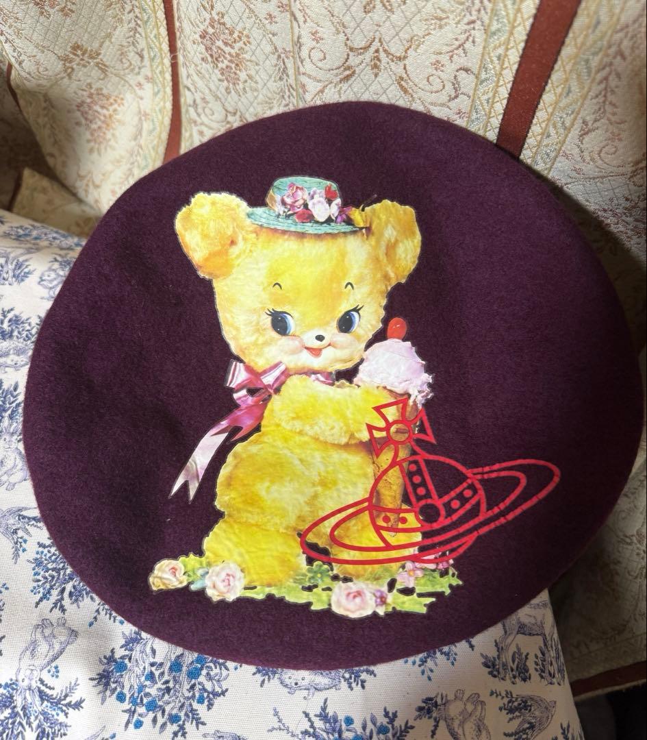 レア VivienneWstwood クリーピーベア ベレー帽