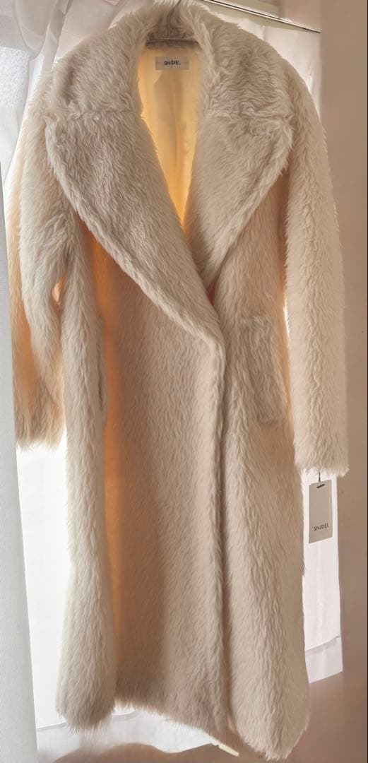 SNIDEL ボアロングコート