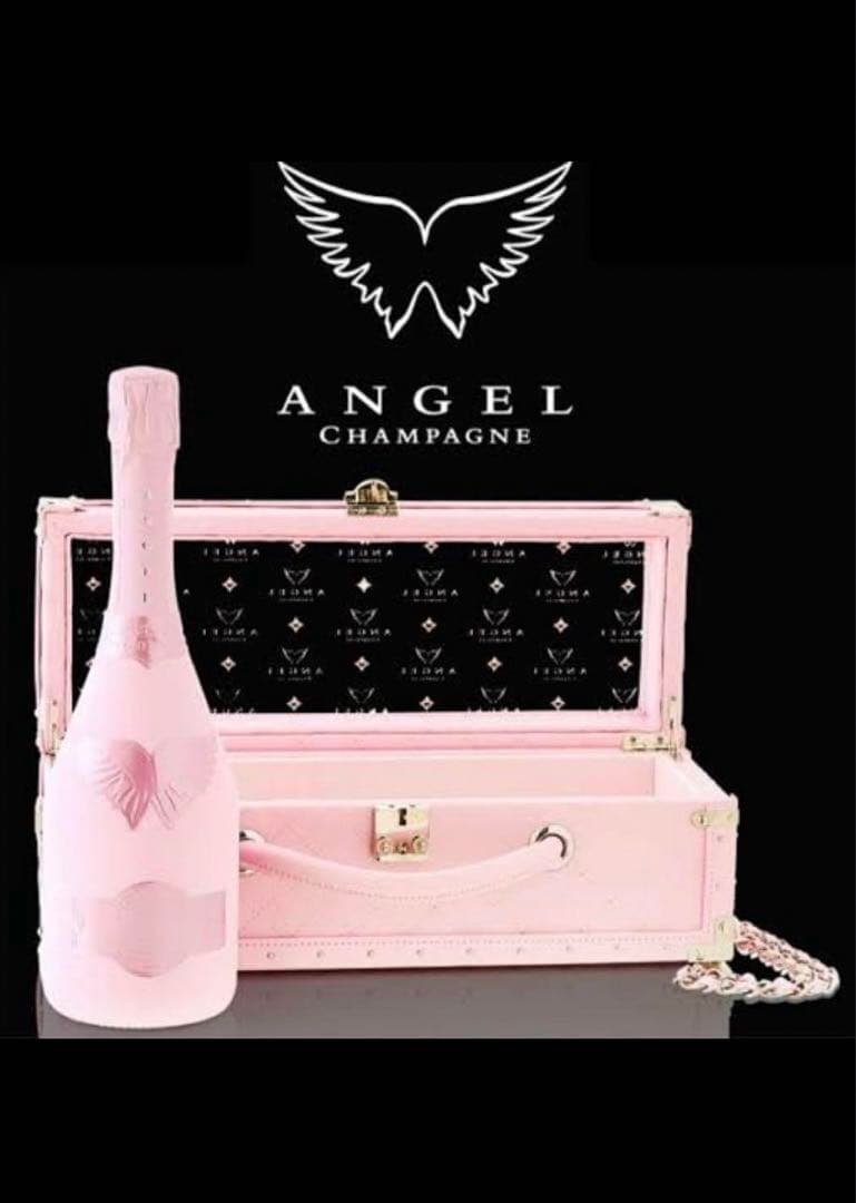 エンジェル シャンパン ドゥミセック ロゼ ピンク シャンパン 箱付き