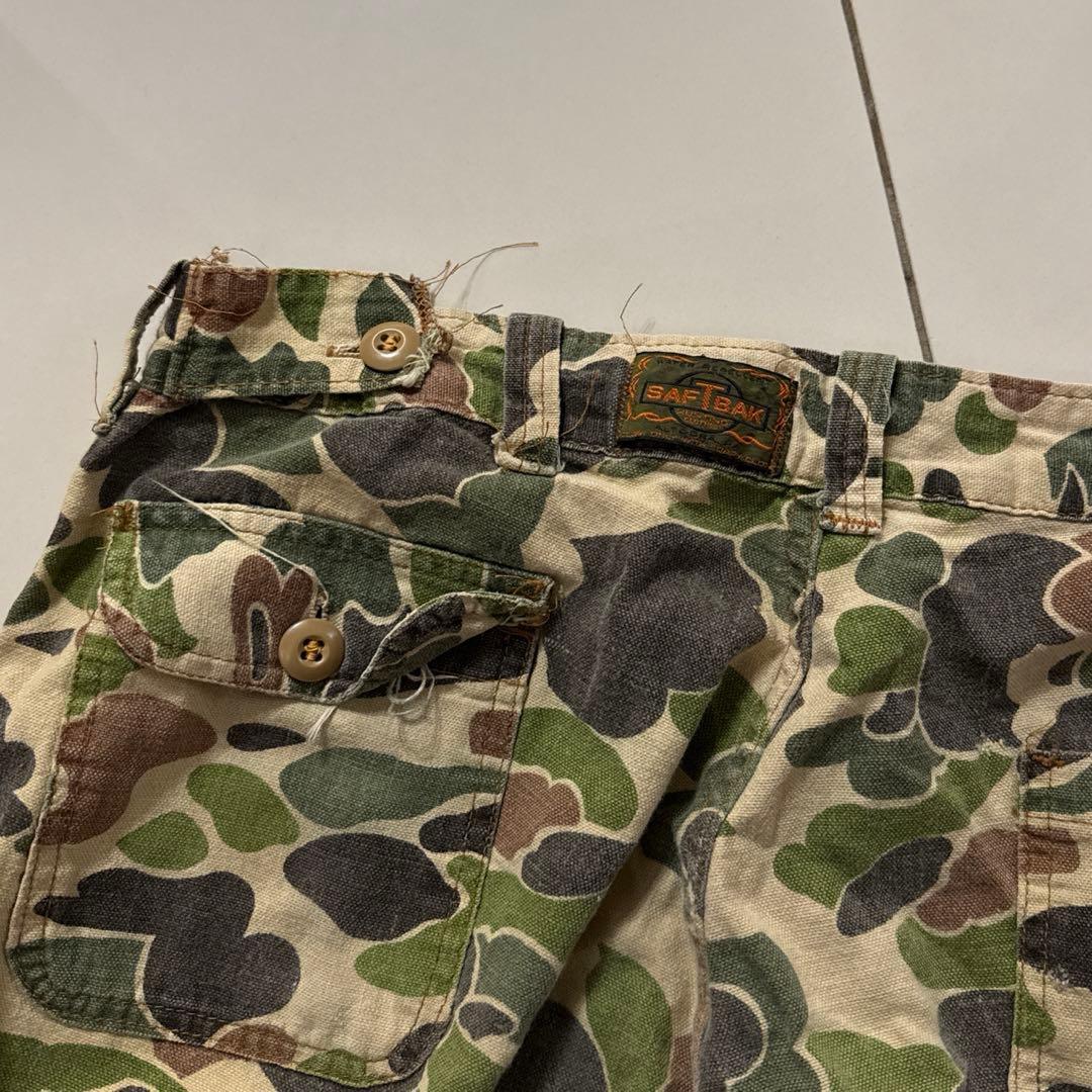 70s SAFTBAK ダックハンターカモ パンツ Vintage