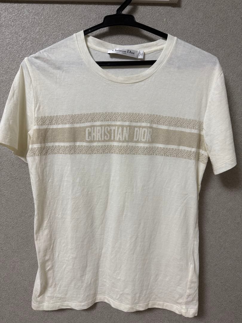Christian Dior ロゴ Tシャツ アイボリー