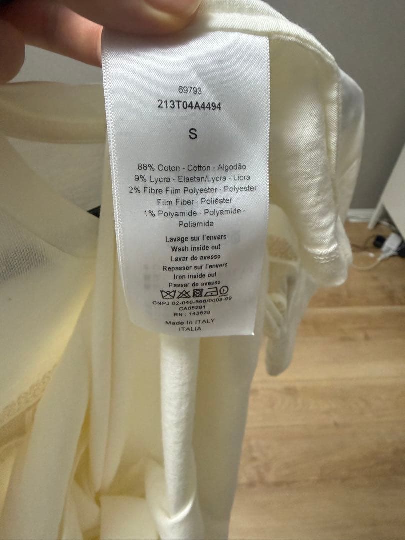 Christian Dior ロゴ Tシャツ アイボリー