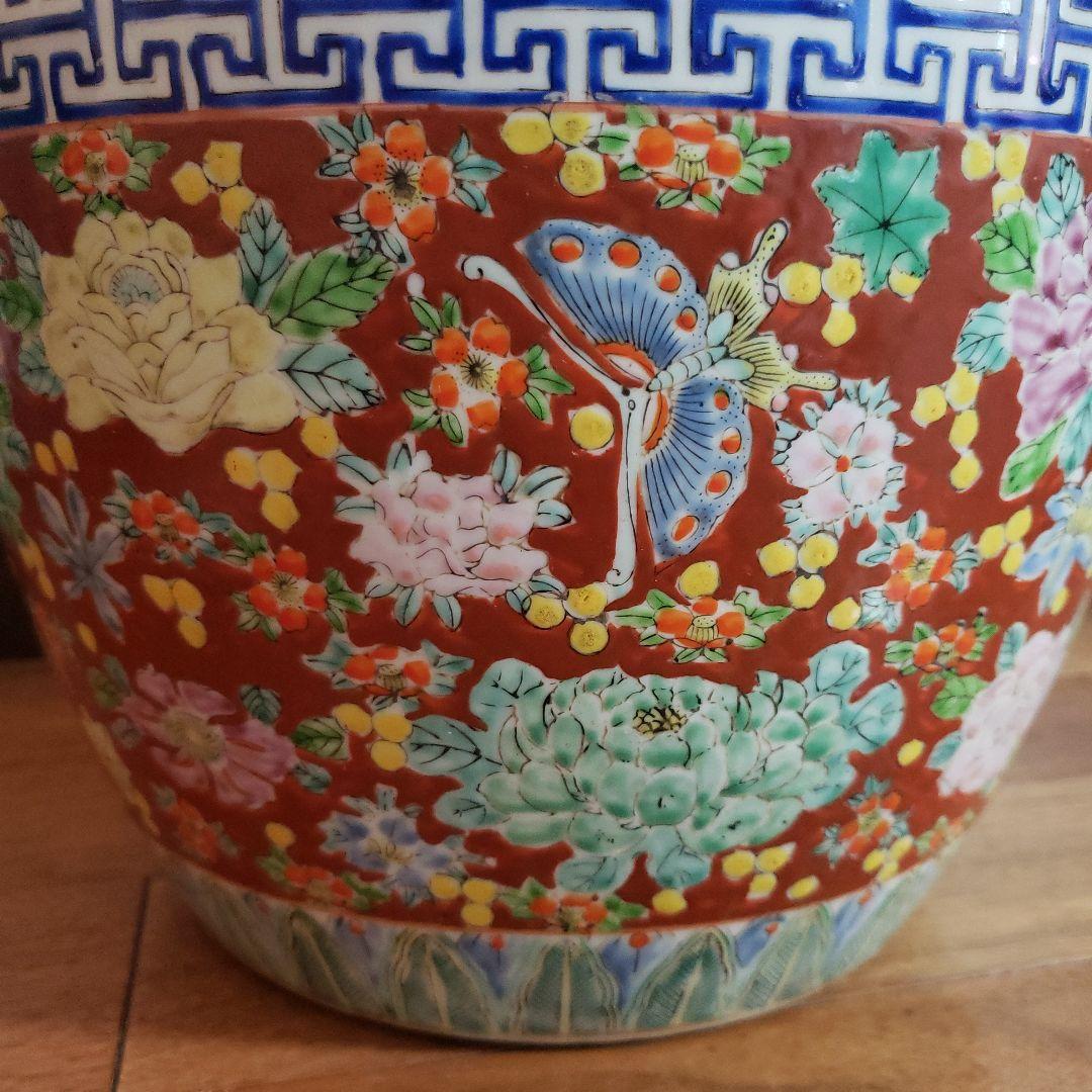 伊万里焼　火鉢　めだか　金魚　水鉢　骨董品