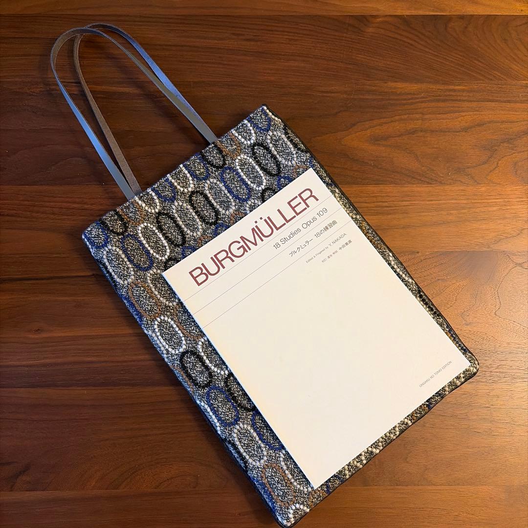 ハンドメイドトートバッグ ミナペルホネンtarteブラック