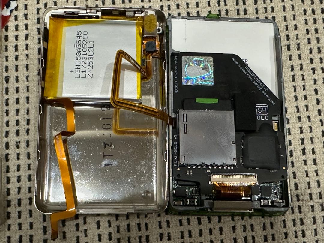 iPod classic 5.5世代　128GB sd 2000バッテリー