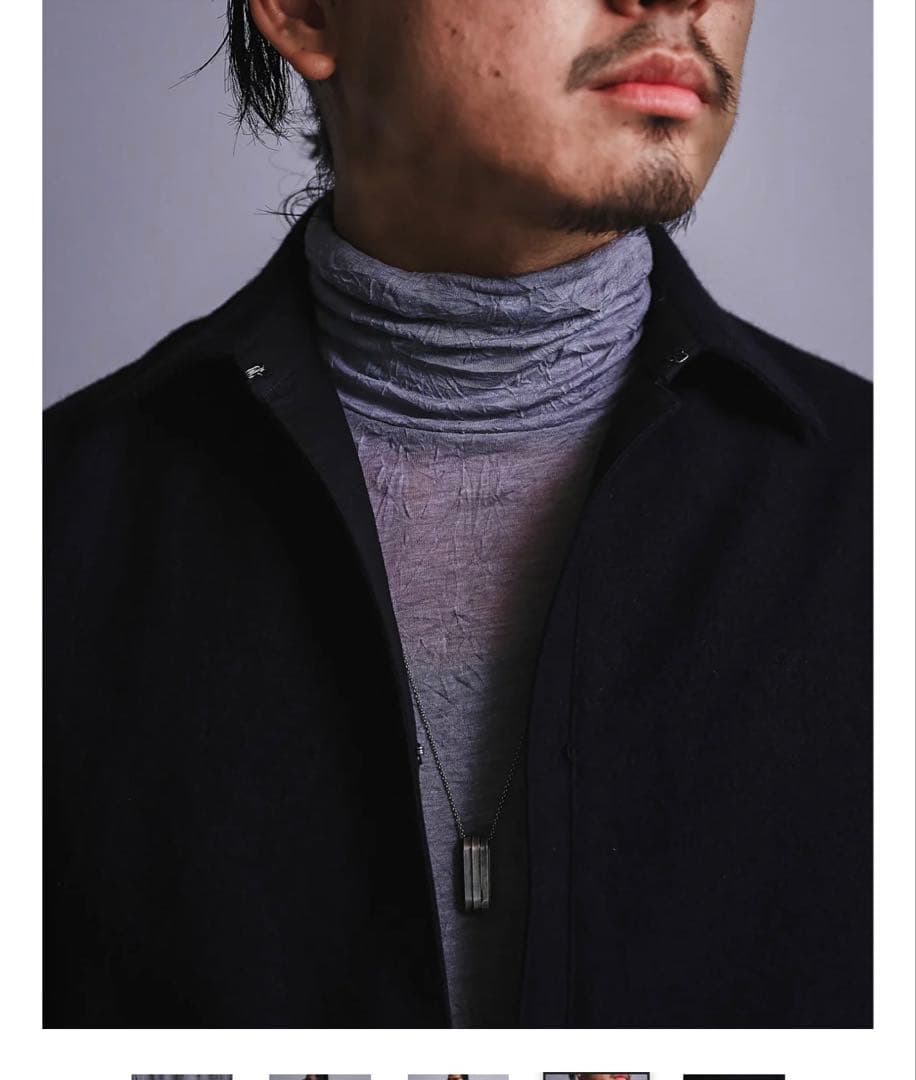 PRY シュウトCraft Fabric Layered Turtle-neck