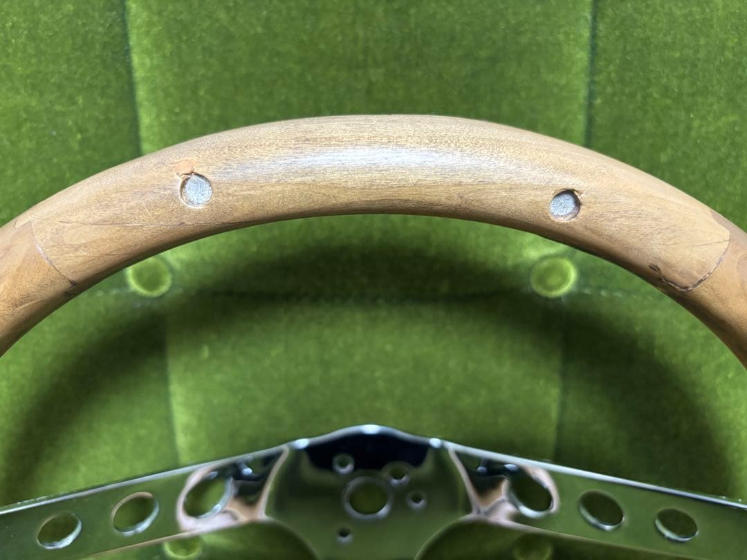 当時物 グラント ウッド ステアリング & ホーンボタン