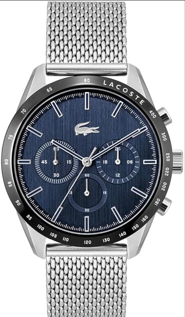 LACOSTE ネイビー クロノグラフ 腕時計